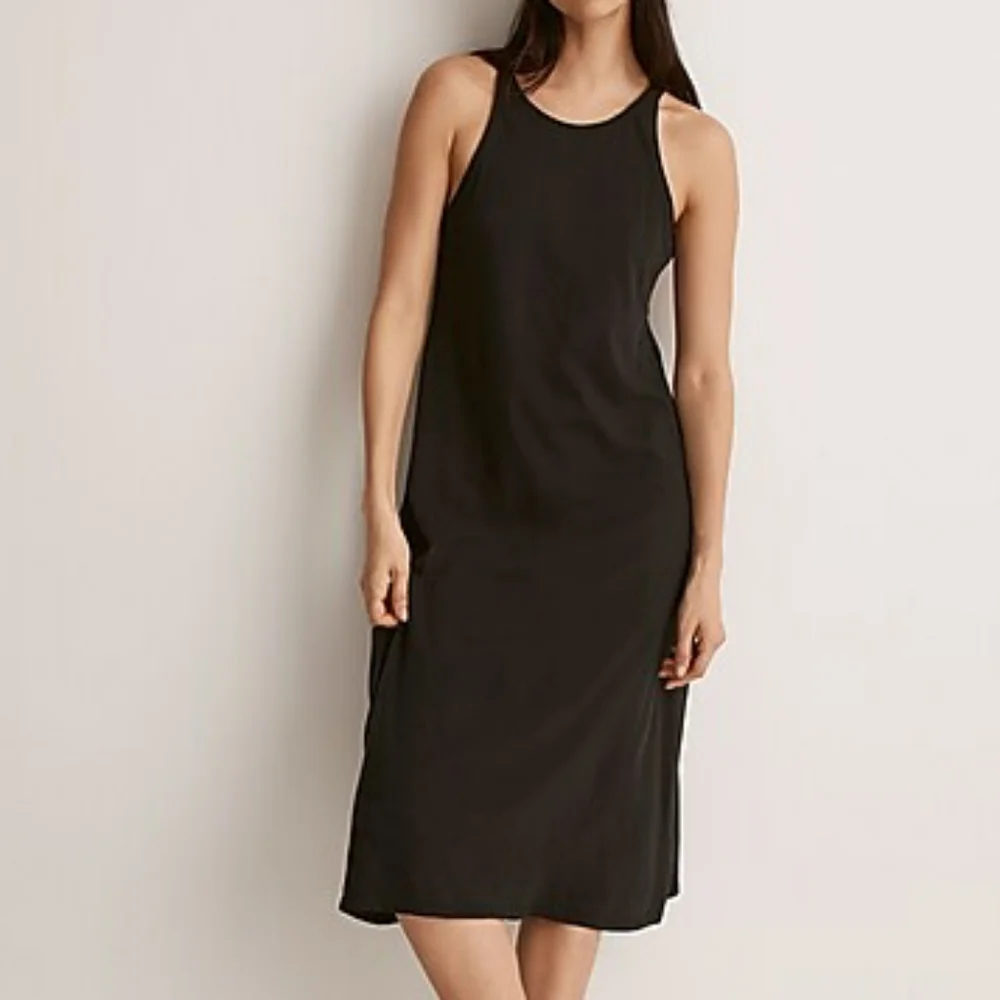 Madewell Softfade cotton coverup tank dress midi length small NWT - Picture 3 of 9